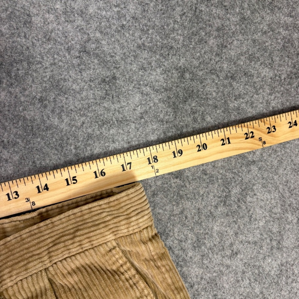 Dockers Khakis Mens Corduroy Pants Tan Pleated Wide Wale Trousers 36x32 - Picture 6 of 7